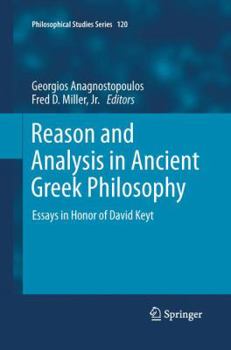 Paperback Reason and Analysis in Ancient Greek Philosophy: Essays in Honor of David Keyt Book