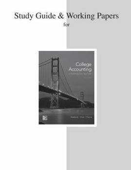 Paperback Study Guide and Working Papers for College Accounting (A Contemporary Approach) Book