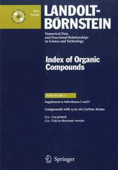 Hardcover Compounds with 13 to 162 Carbon Atoms (Supplement to Subvolume C and F) Book