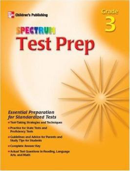 Paperback Spectrum Test Prep Grade 3 Book
