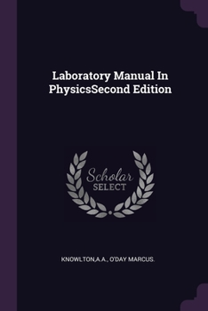 Paperback Laboratory Manual In PhysicsSecond Edition Book