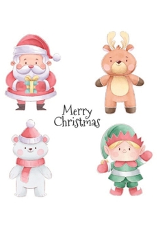 Paperback Merry Christmas: Notebook Lined 110 Pages Size (6 x 9) Book