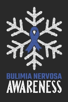 Paperback Bulimia Nervosa Awareness: Christmas Snowfall College Ruled Bulimia Nervosa Awareness Journal, Diary, Notebook 6 x 9 inches with 100 Pages Book