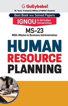 Paperback MS-23 Human Resource Planning Book