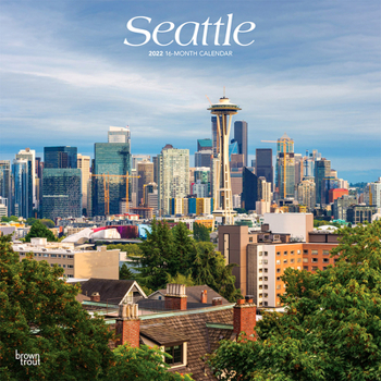 Seattle 2022 12 x 12 Inch Monthly Square Wall Calendar, USA United States of America Washington Pacific West Coast City