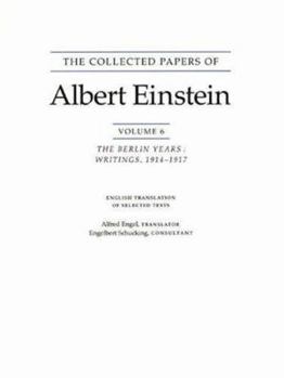 Paperback The Collected Papers of Albert Einstein, Volume 6 (English): The Berlin Years: Writings, 1914-1917. (English Translation Supplement) Book