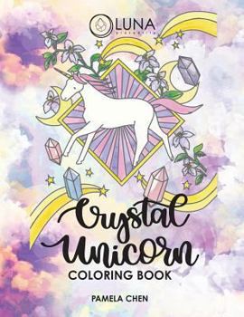 Paperback Crystal Unicorn Tarot Coloring Book