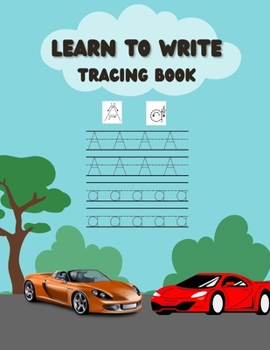 Paperback Learn to Write the Alphabet: car theme Book