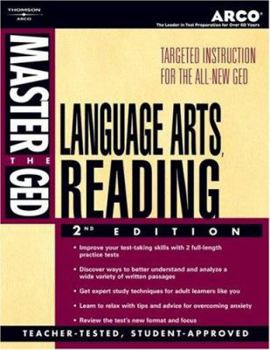 Paperback Master the GED Language, Arts, Reading Book