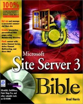 Paperback Microsoft Site Server 3 Bible [With *] Book