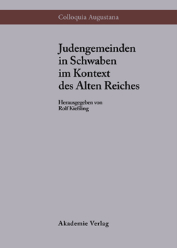 Hardcover Judengemeinden in Schwaben im Kontext des Alten Reiches [German] Book