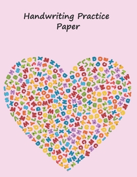 Paperback Handwriting Practice Paper: 8.5x11 inches Best Choice ABC Kids, Pink Notebook with Dotted Lined Sheets for K-3 Students, 90 pages, 8.5x11 inches Book
