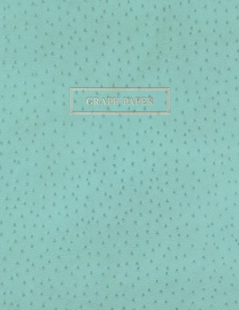 Paperback Graph Paper: Executive Style Composition Notebook - Teal Ostrich Skin Leather Style, Softcover - 8.5 x 11 - 100 pages (Office Essen Book