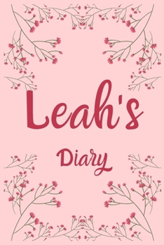 Paperback Leah's Diary: Leah Named Diary/ Journal/ Notebook/ Notepad Gift For Leah's, Girls, Women, Teens And Kids - 100 Black Lined Pages - 6 Book