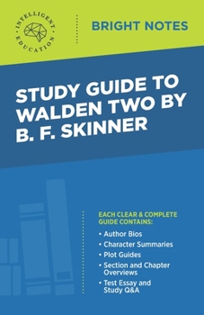 Paperback Study Guide to Walden Two by B. F. Skinner Book