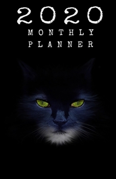 Paperback 2020 Monthly Planner: Beautiful Cat - Small Pocket Calendar 5.06 x 7.81 Book