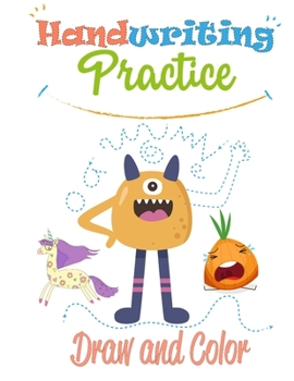Paperback Handwriting Practice: Draw and Color Book