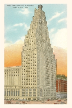 Paperback Vintage Journal Paramount Building, New York City Book