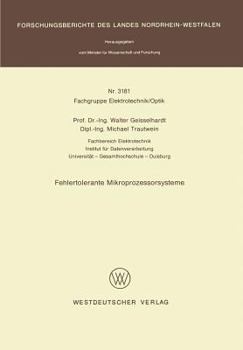 Paperback Fehlertolerante Mikroprozessorsysteme [German] Book