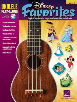 Paperback Disney Favorites - Ukulele Play-Along Volume 7 Book/Online Audio Book