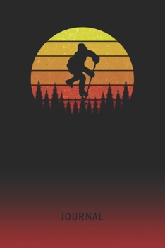 Journal: Blank Field Hockey Personal Writing Diary | Old School Retro Vintage Sunset 80s Cover | Daily Journalism Diaries for Journalists & Writers | ... Set Goals & Write about your Life & Interests