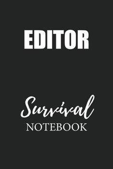 Paperback Editor Survival Notebook: Small Undated Weekly Planner for Work and Personal Everyday Use Habit Tracker Password Logbook Music Review Playlist D Book