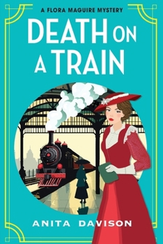Paperback Death on a Train [Large Print] Book