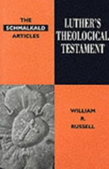Hardcover Luthers Theological Testament Book