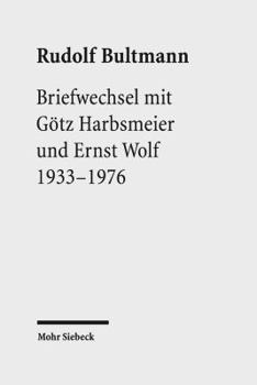 Hardcover Briefwechsel Mit Gotz Harbsmeier Und Ernst Wolf: 1933-1976 [German] Book