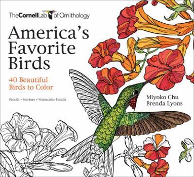 Paperback America's Favorite Birds: 40 Beautiful Birds to Color Book
