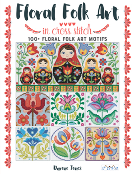 Paperback Floral Folk Art in Cross Stitch Book
