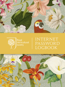 Hardcover Royal Horticultural Society Internet Password Logbook Book