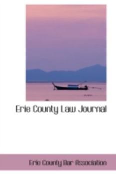 Hardcover Erie County Law Journal Book