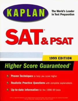 Paperback Kaplan SAT & PSAT 1999 Book