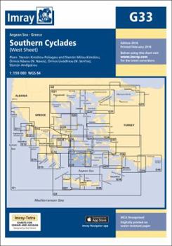 Paperback Imray Chart G33: Southern Cyclades (West Sheet) (G Charts) Book