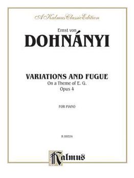 Paperback Variation & Fugue (on a Theme of E. G.) Op. 4 Book