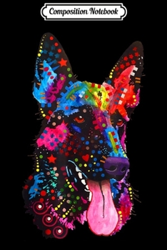 Composition Notebook: German Shepherd - Colorful German Shepherd s Journal/Notebook Blank Lined Ruled 6x9 100 Pages