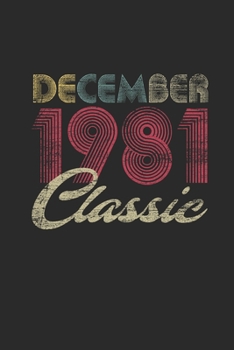 Classic December 1981: Dotted Bullet Notebook – 38 years old Birthday Gift or 38th Anniversary Gift Idea