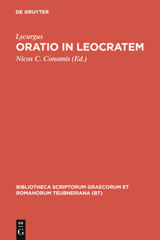 Hardcover Oratio in Leocratem [Greek, Ancient (To 1453)] Book