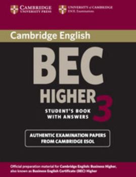 Paperback Cambridge Bec Higher 3 Student's Book with Answers Book