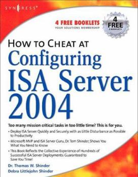 Paperback How to Cheat at Configuring ISA Server 2004 Book