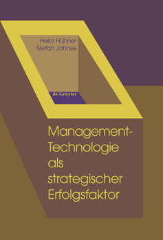 Hardcover Management-Technologie als strategischer Erfolgsfaktor [German] Book