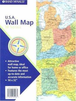 Map Rand McNally U.S.A. Wall Map (M Series Ready-to-Frame 50 x 32) Book