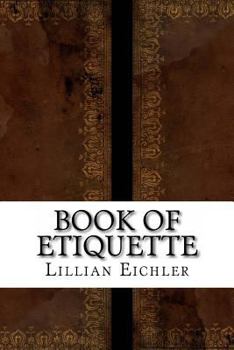 Paperback Book of Etiquette Book