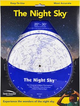 Map The Night Sky 20°-30°N (Large) Star Finder Book