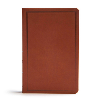 Imitation Leather CSB Deluxe Gift Bible, Brown Leathertouch Book