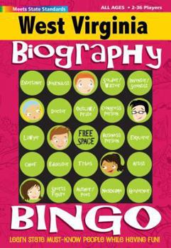 Hardcover West Virginia Biography Bingo Book
