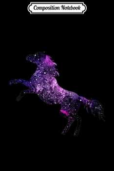 Composition Notebook: Horse Galaxy Space Stallion Silhouette Star Sky Shape Gift  Journal/Notebook Blank Lined Ruled 6x9 100 Pages