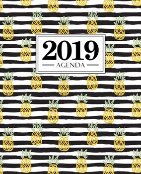 Paperback Agenda 2019: 19x23cm: Agenda 2019 semainier français: ananas 5951 [French] Book