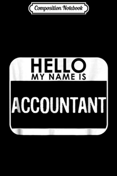 Composition Notebook: Accountant Costume Funny Easy Halloween Outfit Journal/Notebook Blank Lined Ruled 6x9 100 Pages